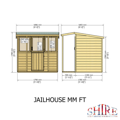 Shire Jailhouse 6x4 Loglap