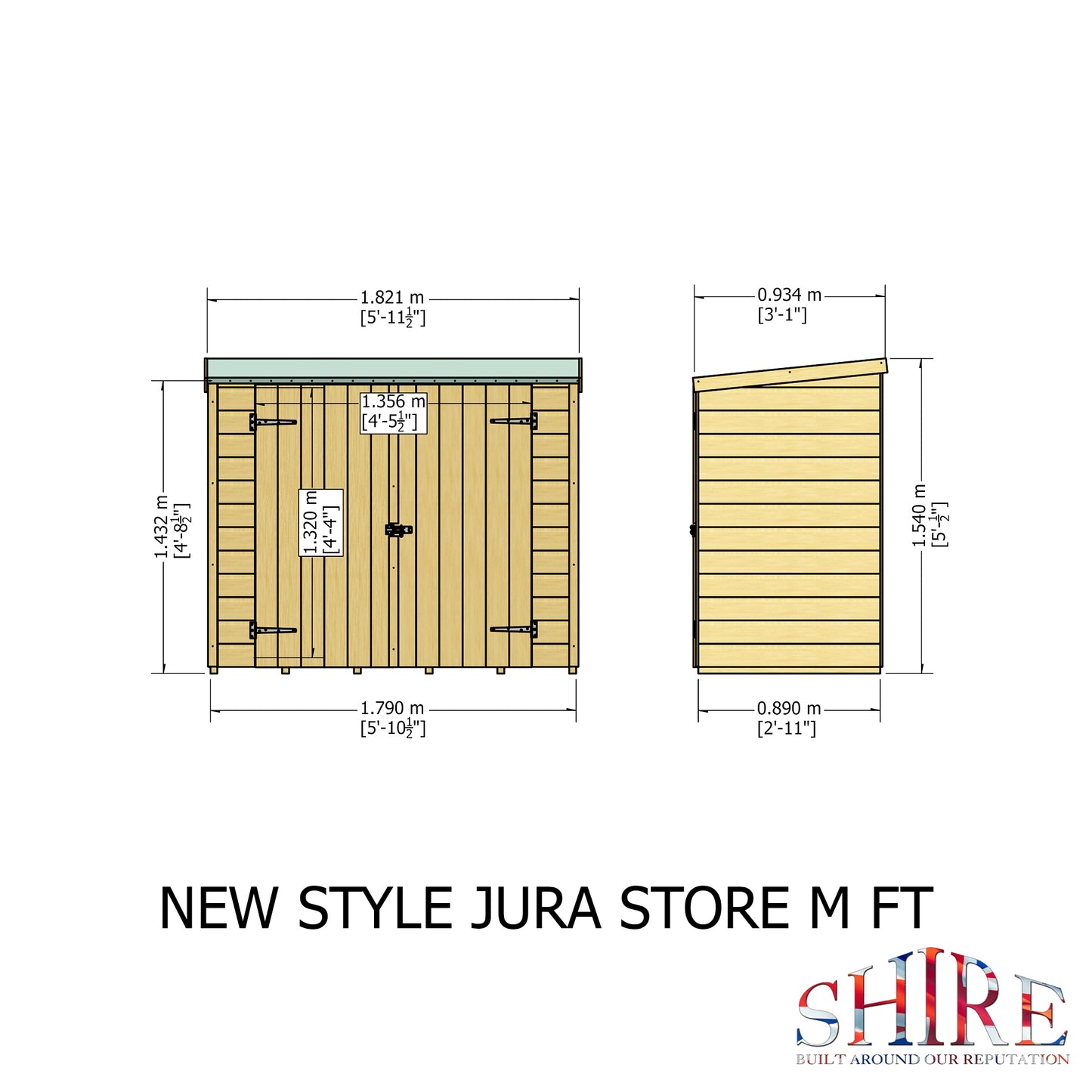 Shire Jura 1790x890mm