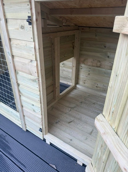 Benchmark Dog Kennel with Pent Roof - Single 8 x 4ft, Essential Wood Range