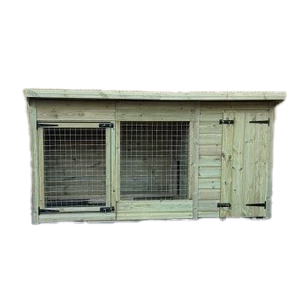 Benchmark Dog Kennel with Pent Roof - Single 8 x 4ft, Essential Wood Range