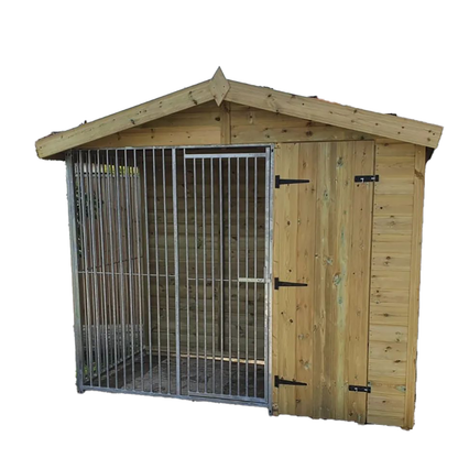 Benchmark Dog Kennel with Apex Roof - Single 8 x 4ft, Premium Wood Range