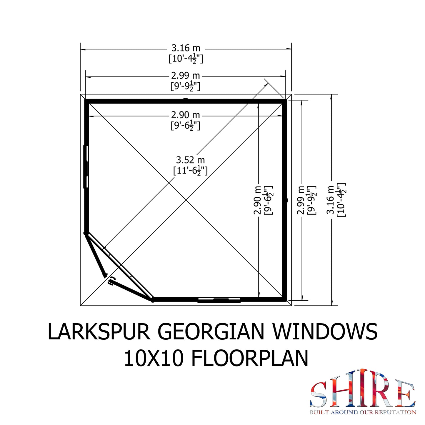 Shire Georgian Style Window