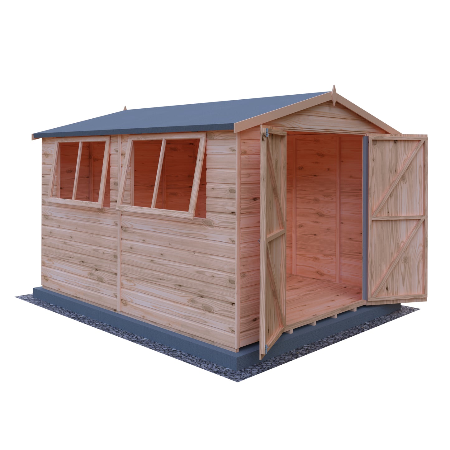 Shire Lewis 10x8 Double Door Loglap