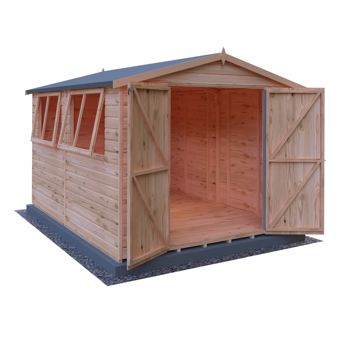 Shire Lewis 10x8 Double Door Loglap