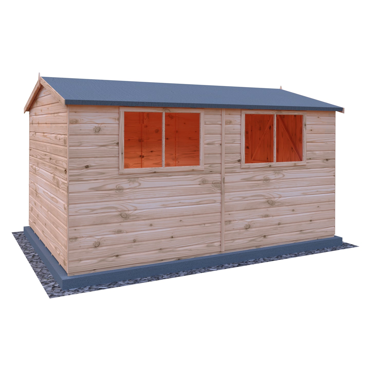 Shire Lewis 12x8 Double Door Loglap