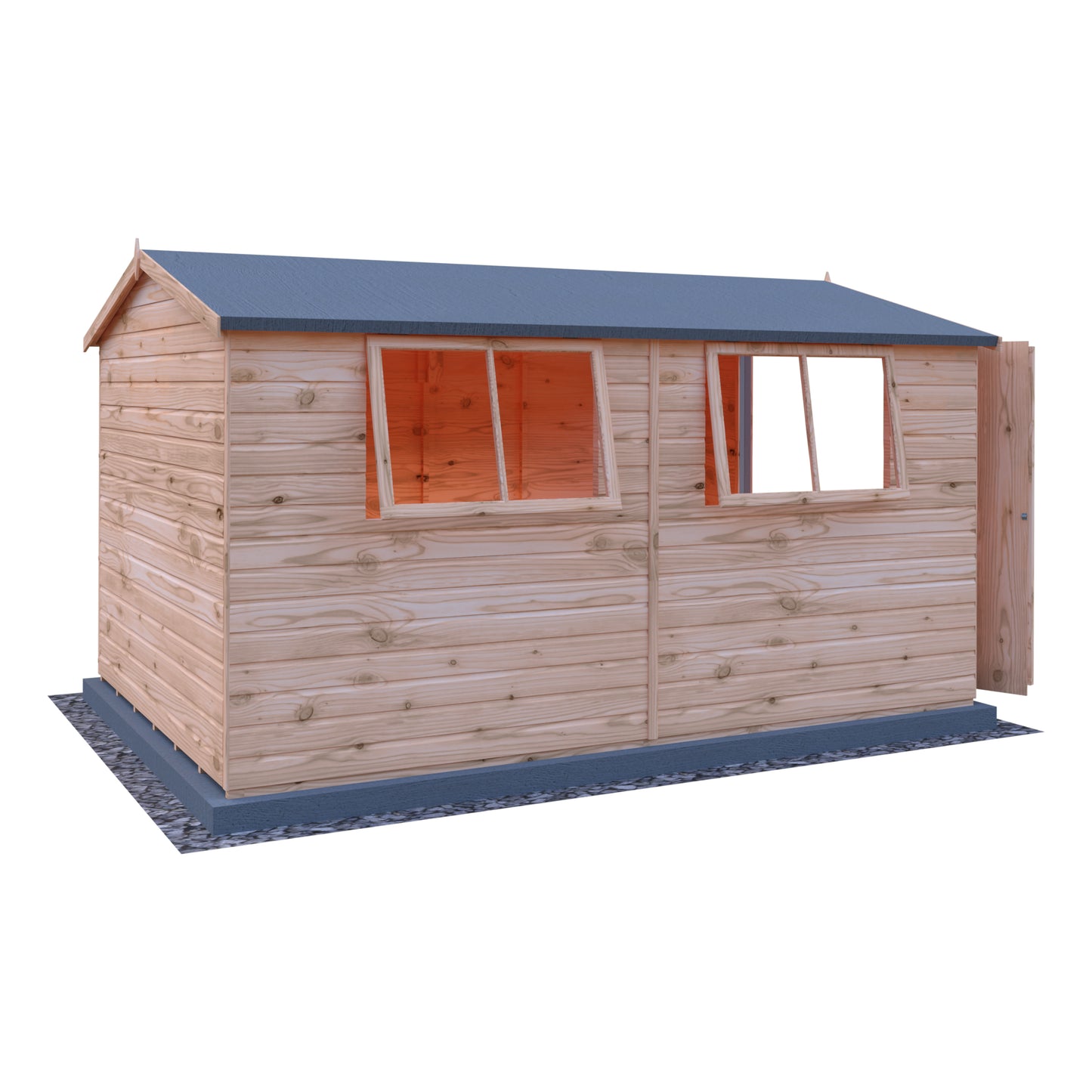 Shire Lewis 12x8 Double Door Loglap