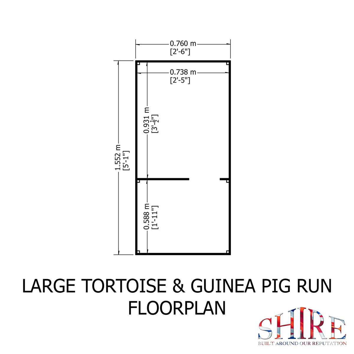Shire Small Pet House 1530x760 x264mm