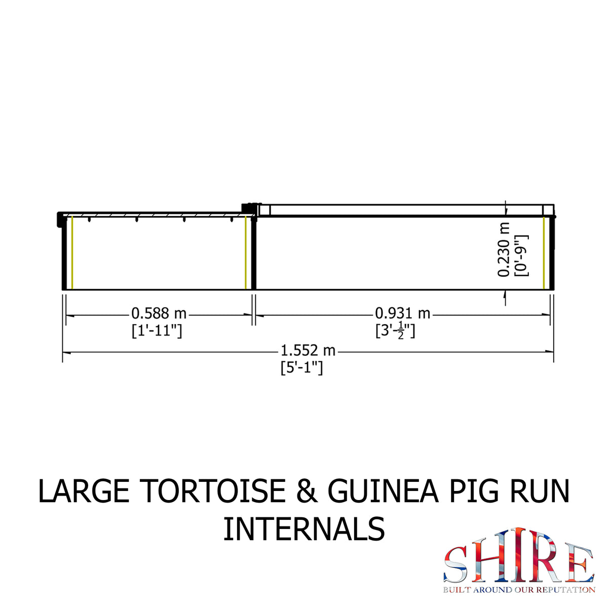 Shire Small Pet House 1530x760 x264mm
