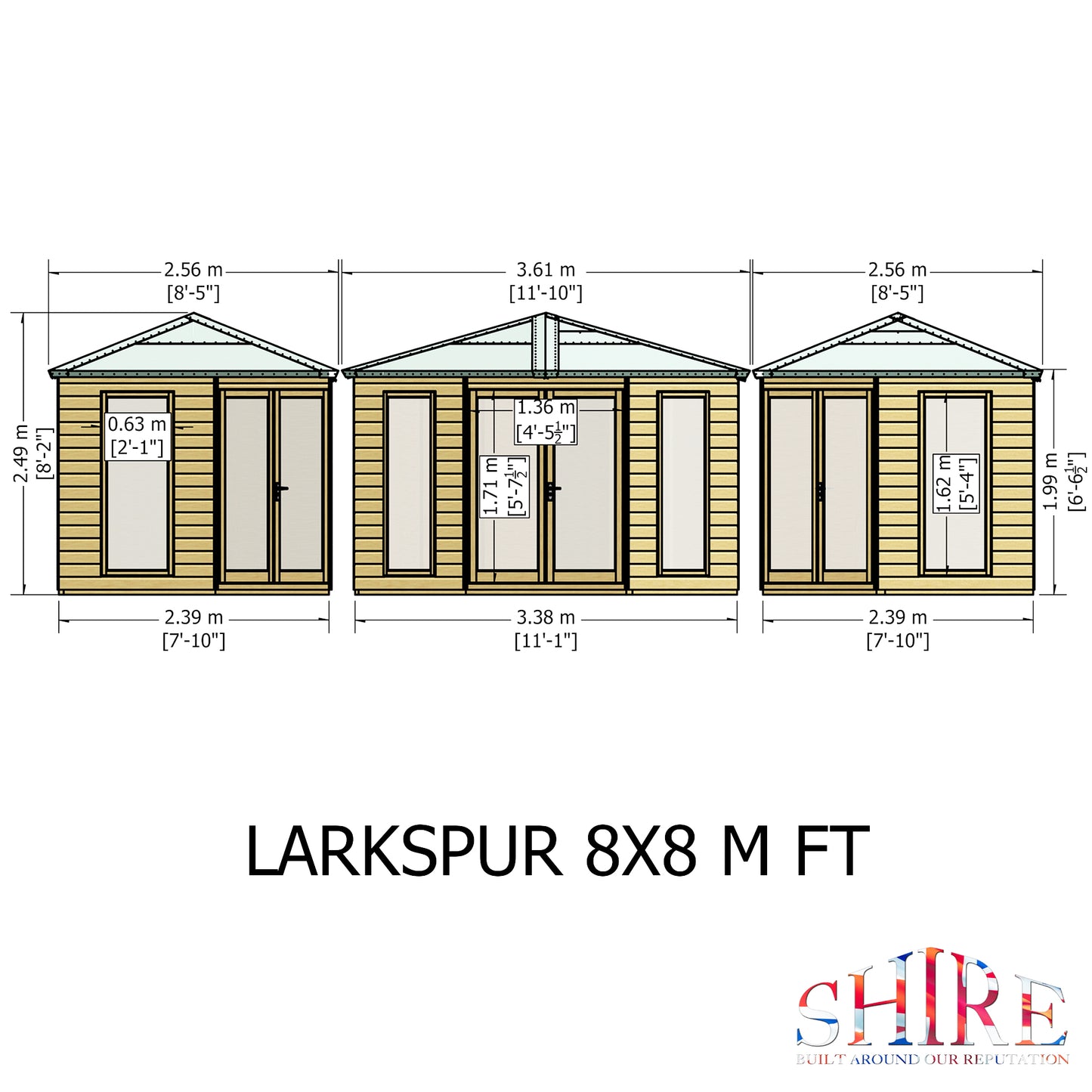 Shire Larkspur 8x8 Shiplap