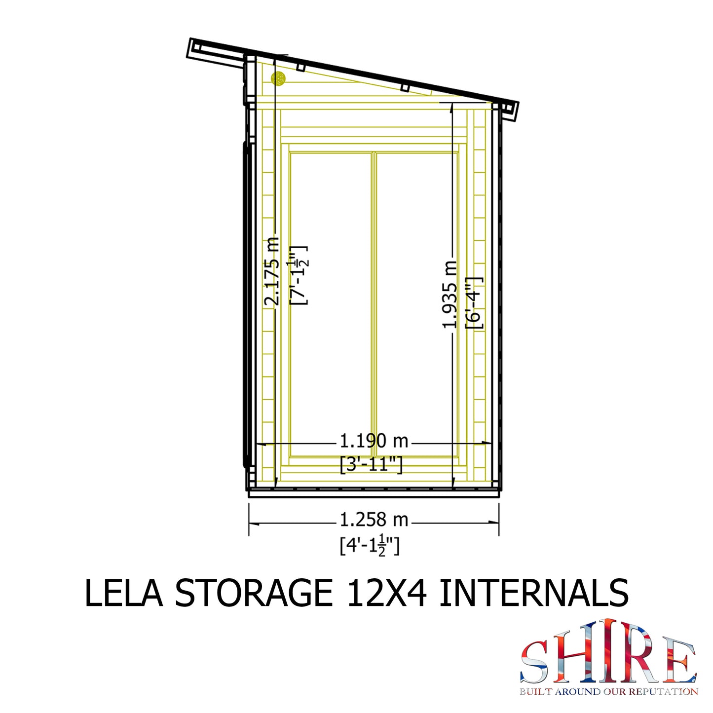 Shire Lela 12x4 inc Storage