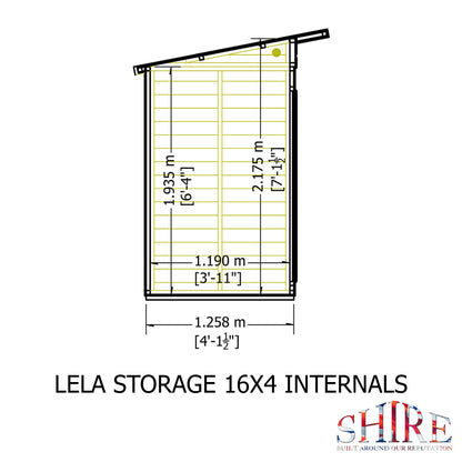 Shire Lela 16x4 inc Storage