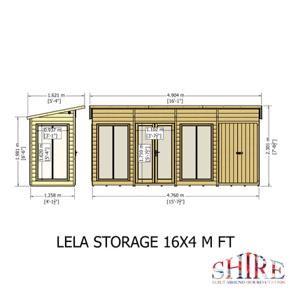 Shire Lela 16x4 inc Storage