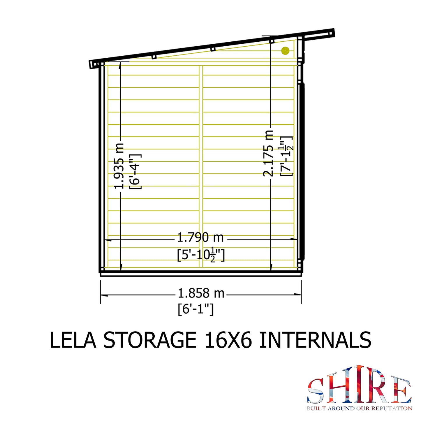 Shire Lela 16x6 inc Storage