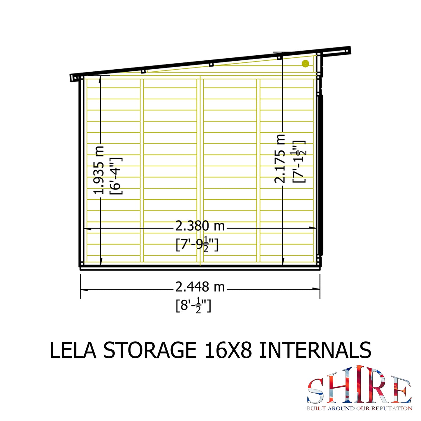 Shire Lela 16x8 inc Storage