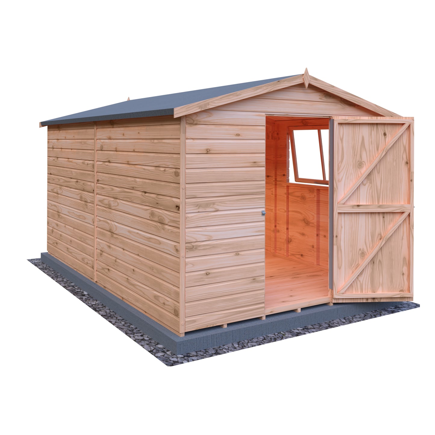 Shire Lewis 12x8 Single Door Loglap