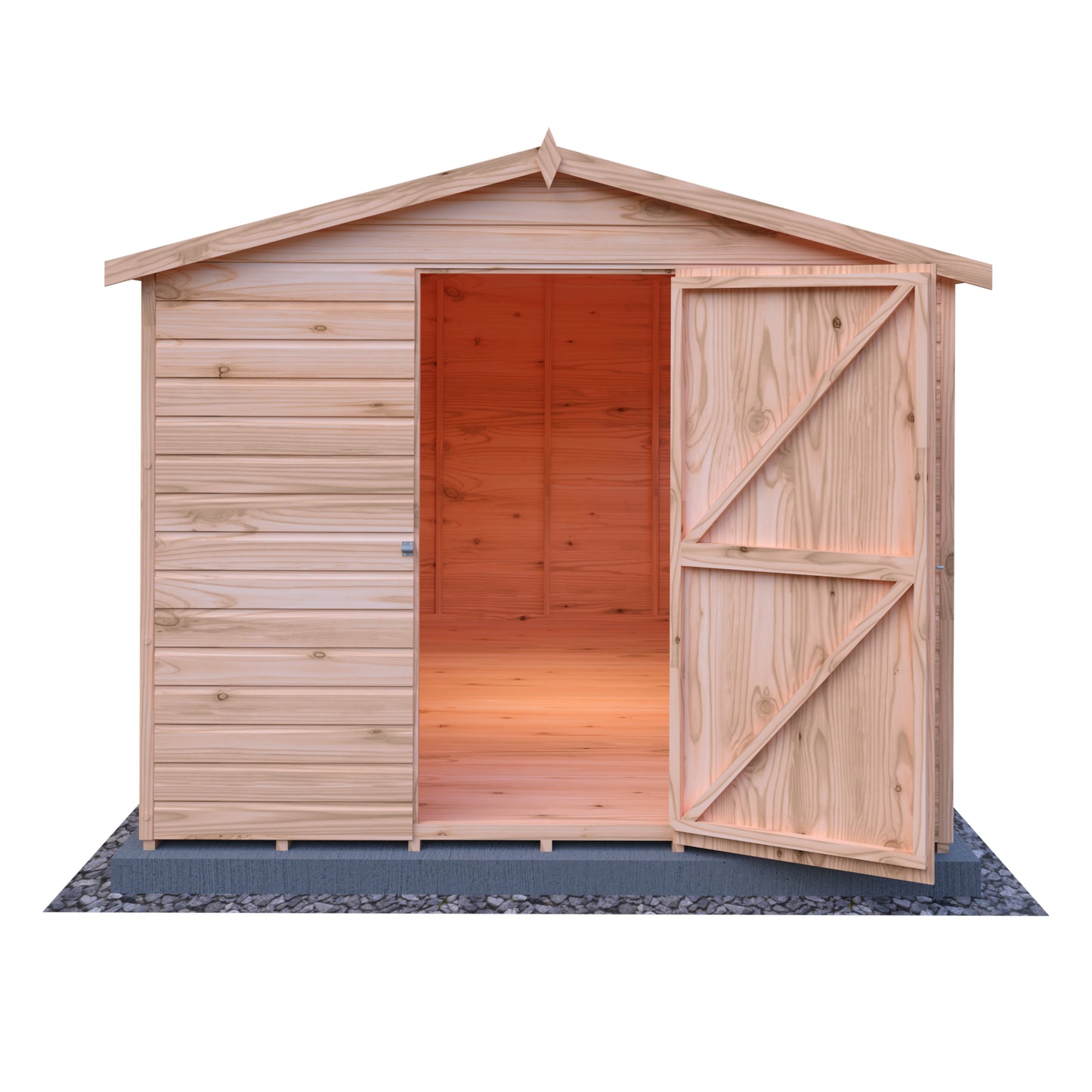 Shire Lewis 12x8 Single Door Loglap