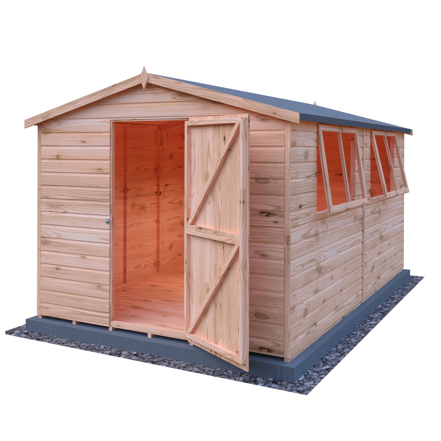 Shire Lewis 12x8 Single Door Loglap