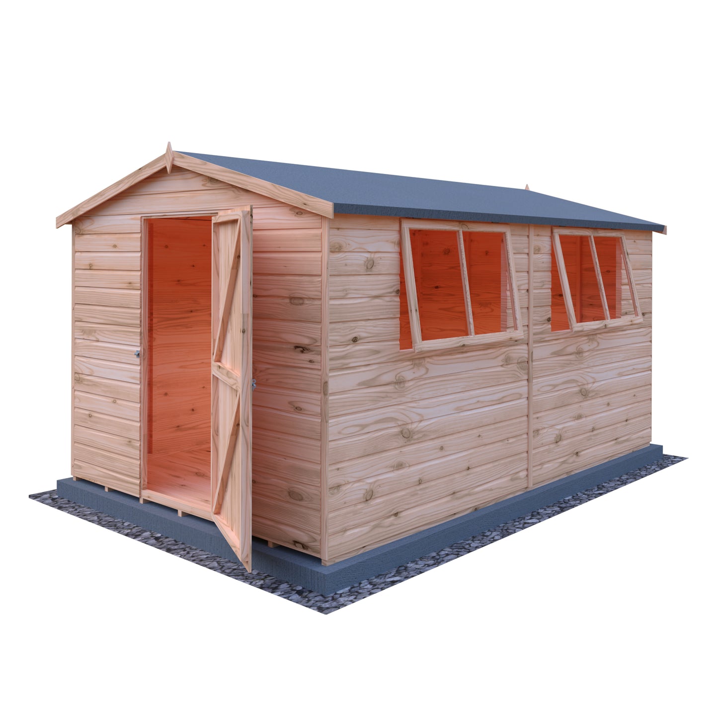 Shire Lewis 12x8 Single Door Loglap