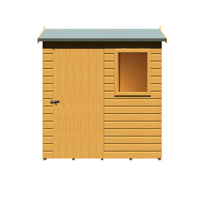 Shire Lewis 6x4 Single Door Loglap  Reverse Style D