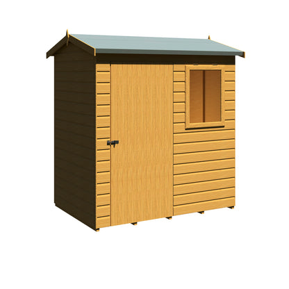 Shire Lewis 6x4 Single Door Loglap  Reverse Style D