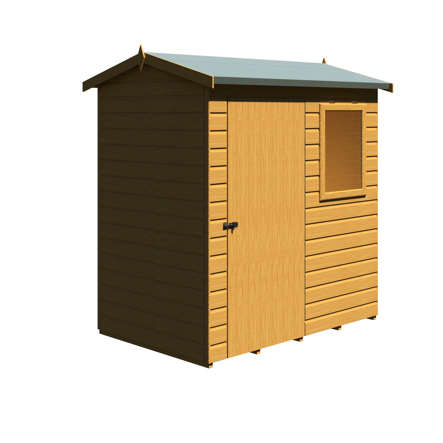 Shire Lewis 6x4 Single Door Shiplap Reverse Style D