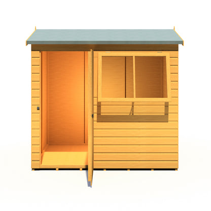 Shire Lewis 7x5 Single Door Shiplap Reverse Style D