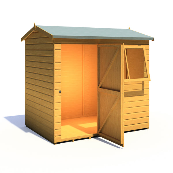 Shire Lewis 7x5 Single Door Shiplap Reverse Style D
