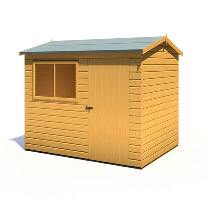 Shire Lewis 8x6 Single Door Shiplap Reverse Style C