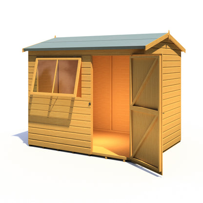 Shire Lewis 8x6 Single Door Shiplap Reverse Style C