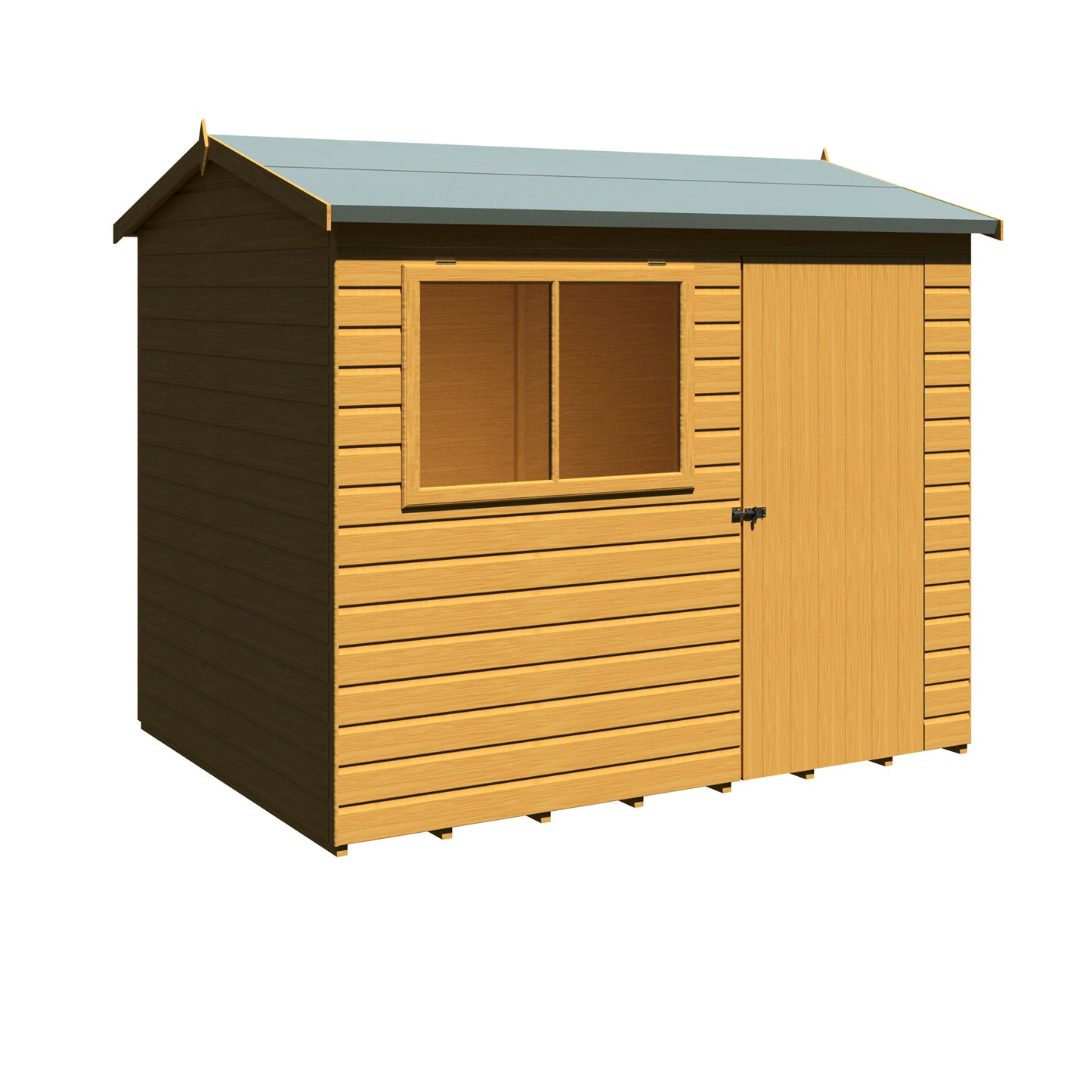 Shire Lewis 8x6 Single Door Shiplap Reverse Style C