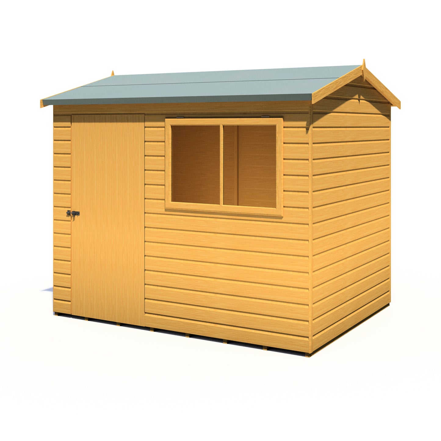 Shire Lewis 8x6 Single Door Loglap Reverse Style D