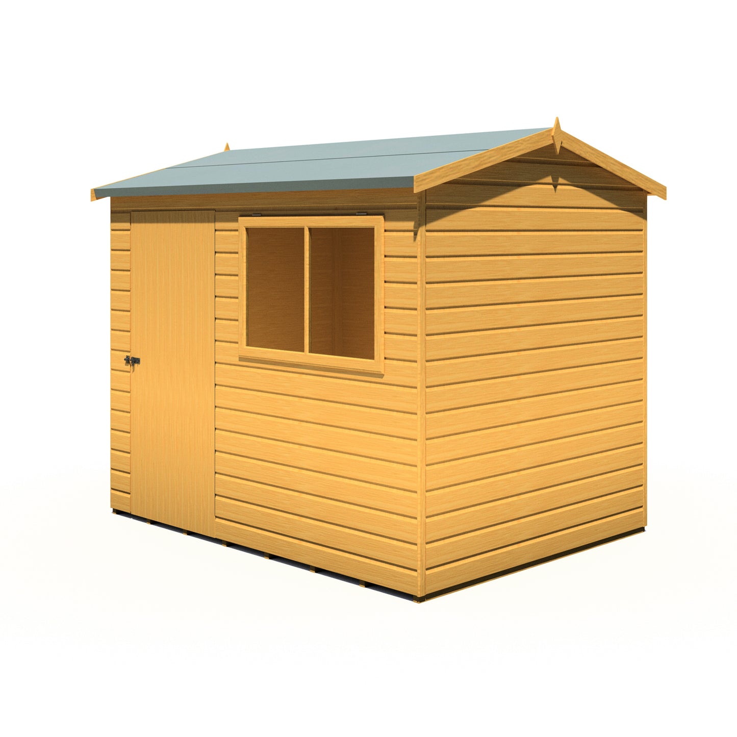 Shire Lewis 8x6 Single Door Loglap Reverse Style D