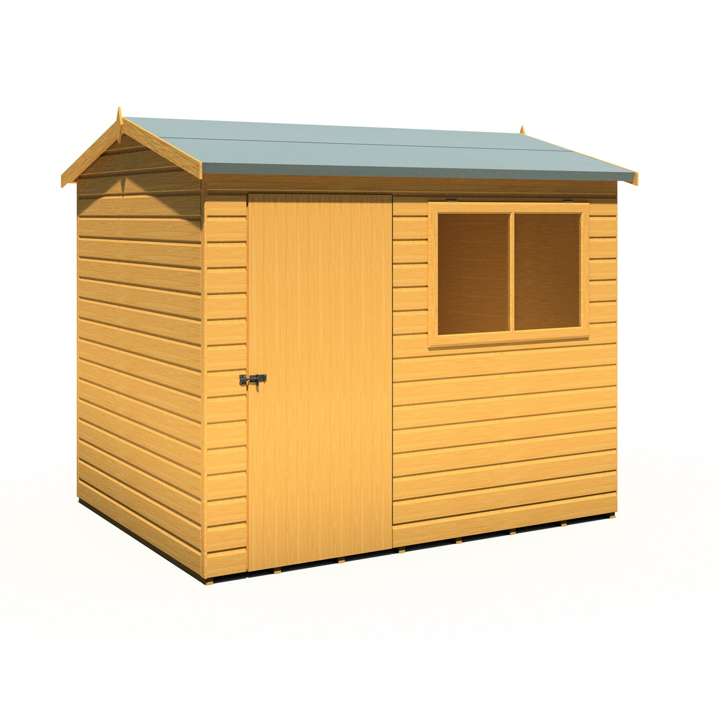 Shire Lewis 8x6 Single Door Loglap Reverse Style D