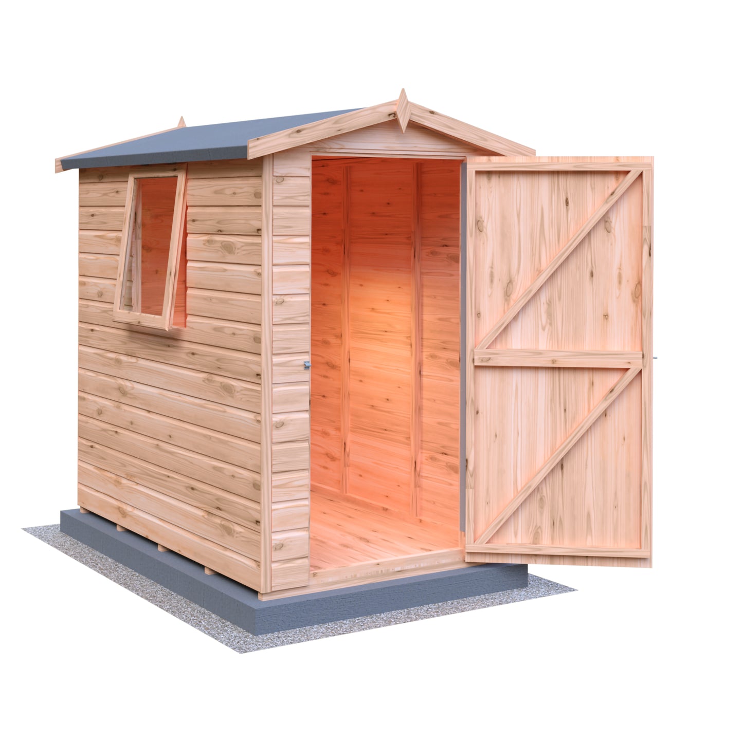 Shire Lewis 6x4 Single Door Shiplap