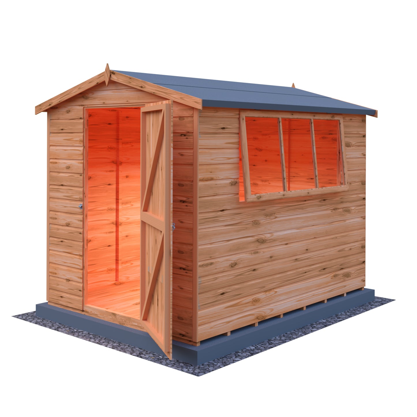Shire Lewis 8x6 Single Door Shiplap