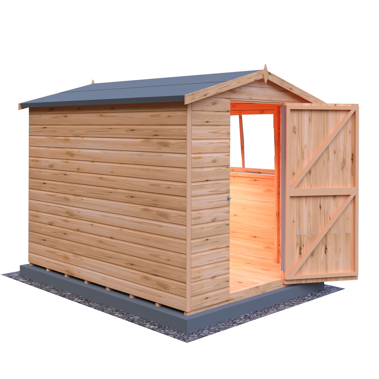Shire Lewis 8x6 Single Door Shiplap