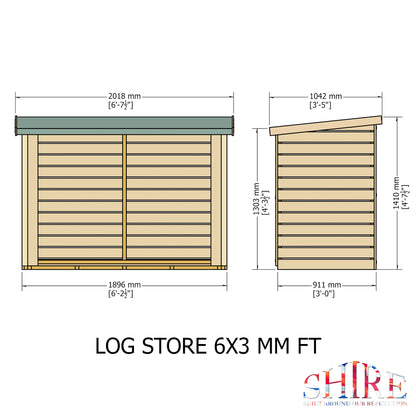 Shire Large Heavy Duty Log Store