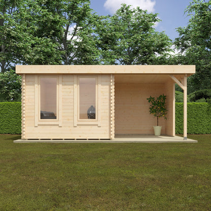 16x10 Lulworth 44mm Log Cabin