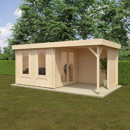 16x10 Lulworth 44mm Log Cabin