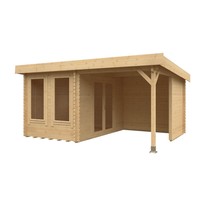 18x12 Lulworth 44mm Log Cabin
