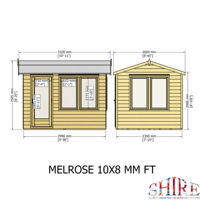 Shire Melrose 10x8 Single Door