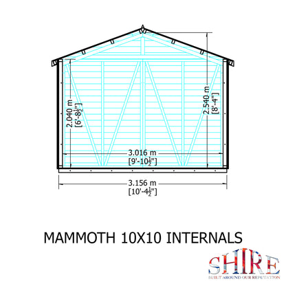 Shire Mammoth 10x12 Double Door Loglap
