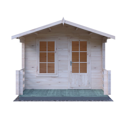 Shire Maulden with veranda 10x10 19mm Log Cabin