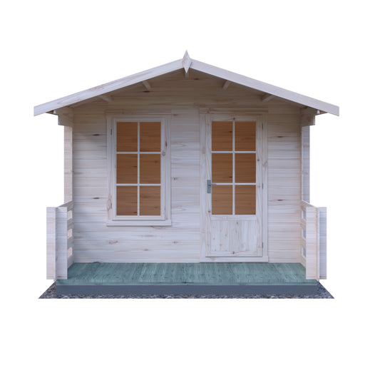 Shire Maulden with veranda 10x10 19mm Log Cabin