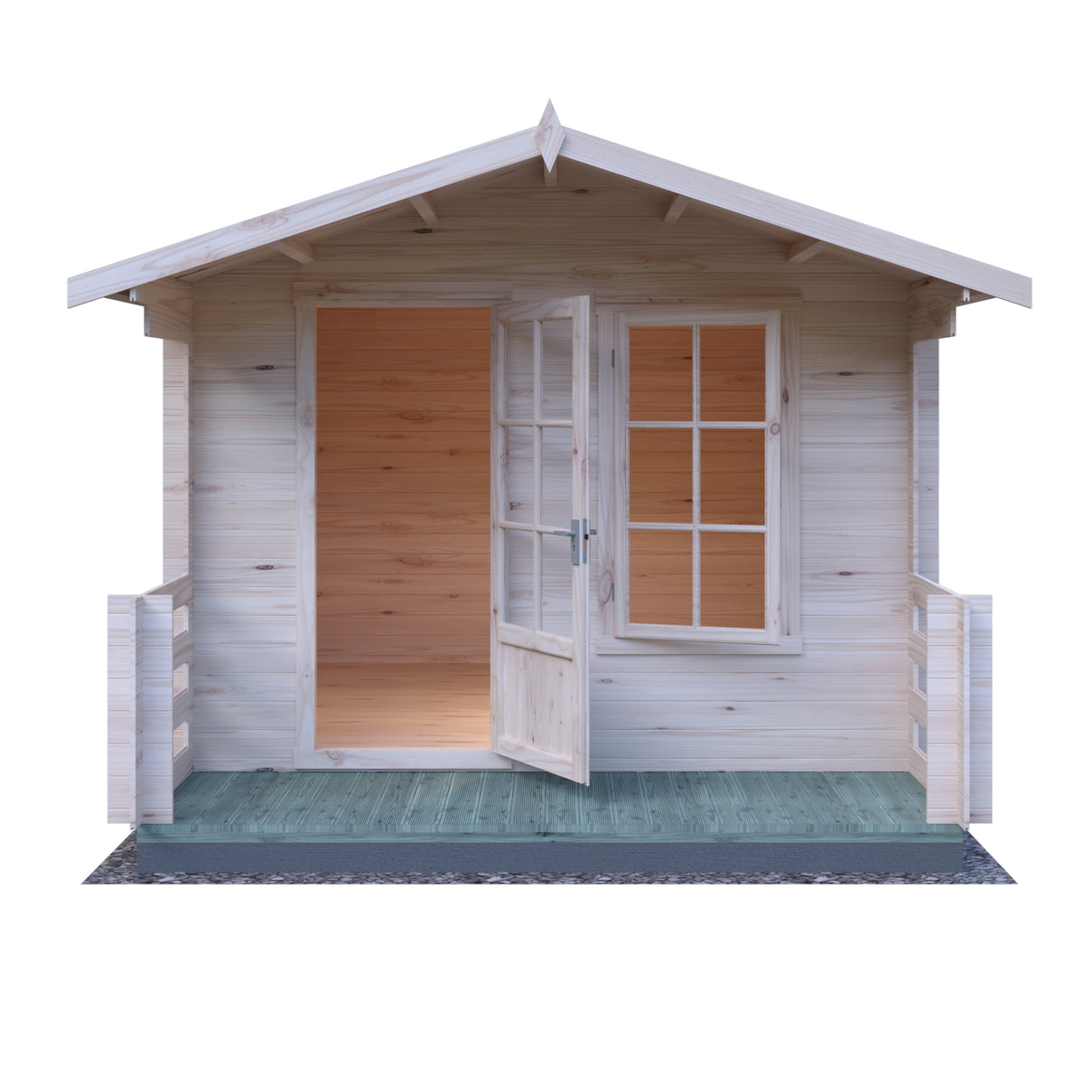 Shire Maulden with veranda 10x10 19mm Log Cabin