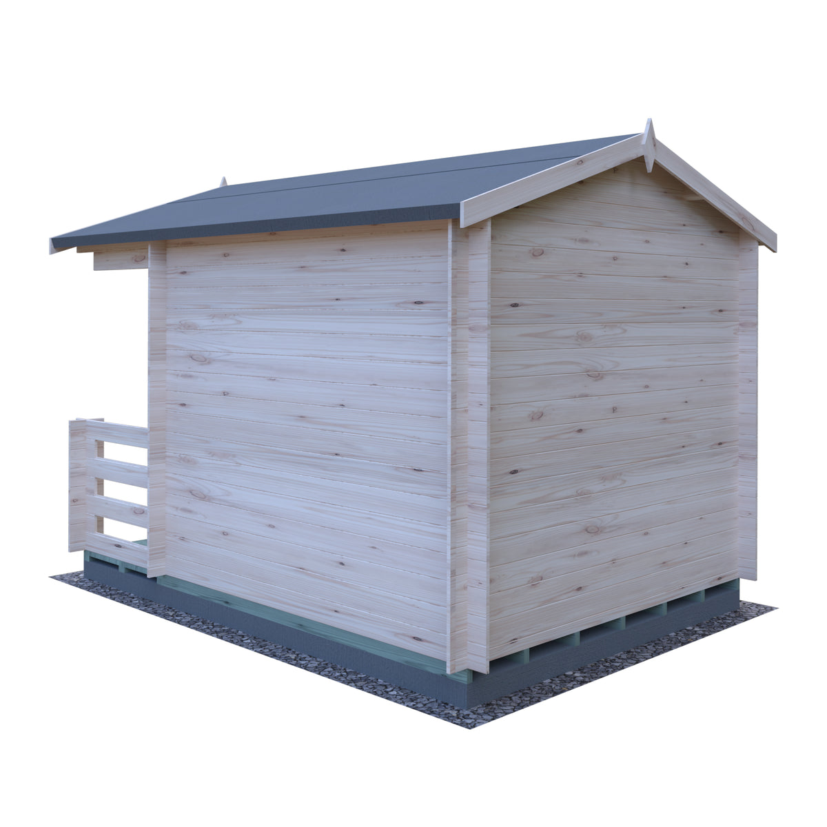 Shire Maulden with veranda 8x8 19mm Log Cabin