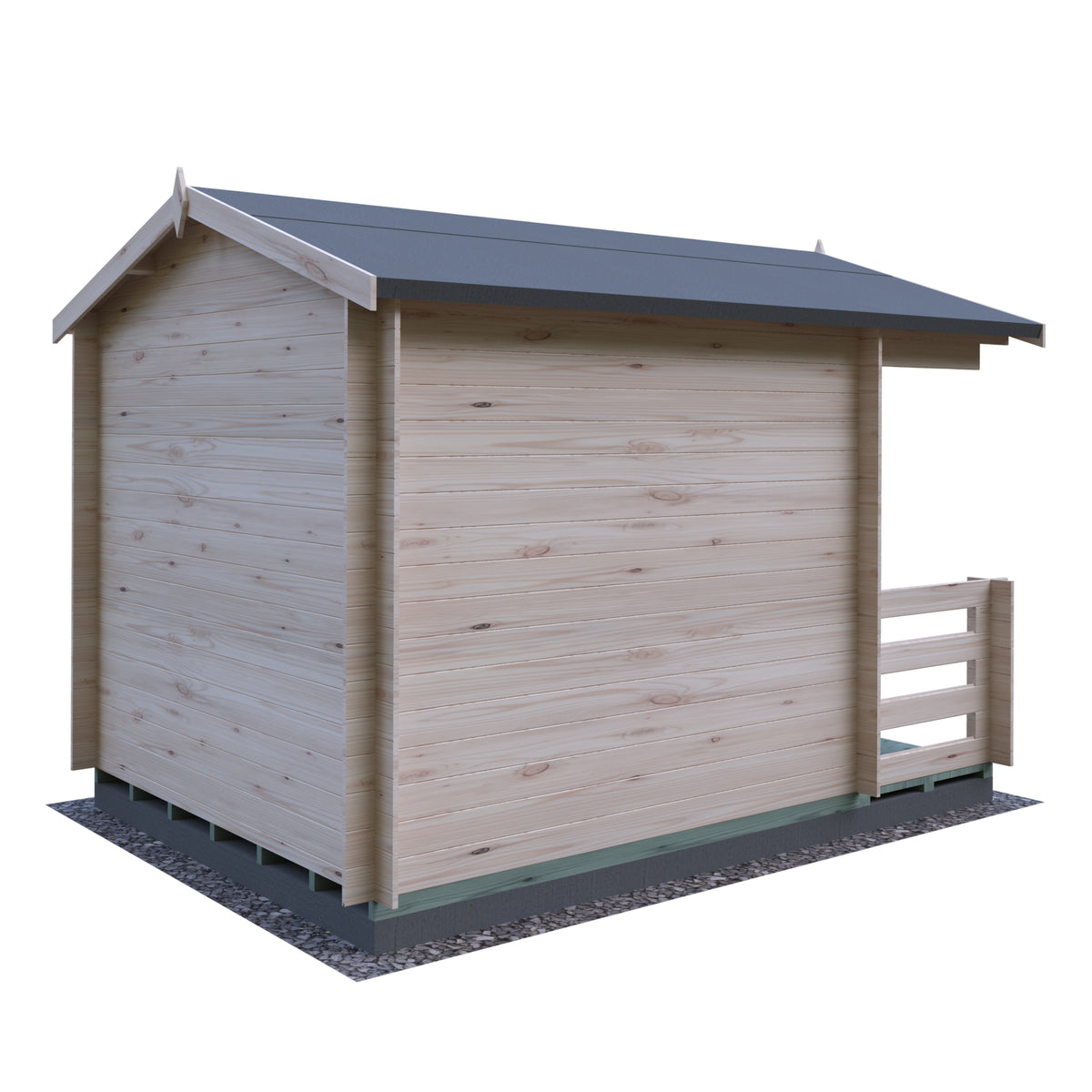 Shire Maulden with veranda 8x8 19mm Log Cabin