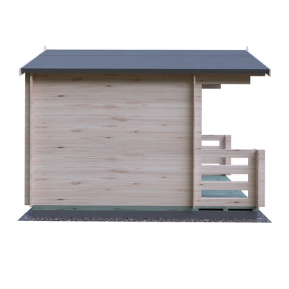 Shire Maulden with veranda 8x8 19mm Log Cabin