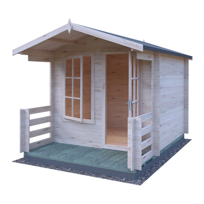 Shire Maulden with veranda 8x8 19mm Log Cabin