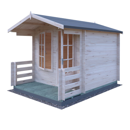 Shire Maulden with veranda 8x8 19mm Log Cabin